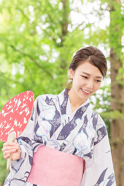 istock Woman wearing a kimono 620000388