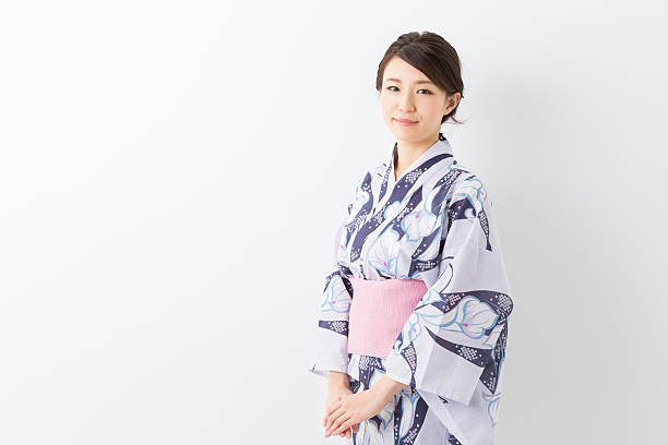 istock Woman wearing a kimono 620001756