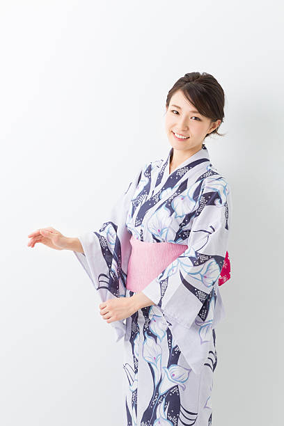 istock Woman wearing a kimono 620002040