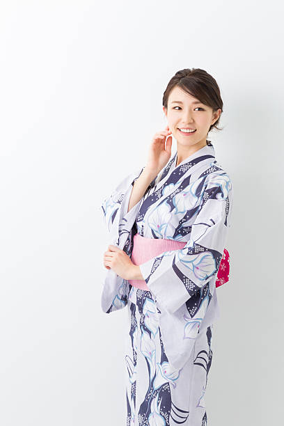 istock Woman wearing a kimono 620002070