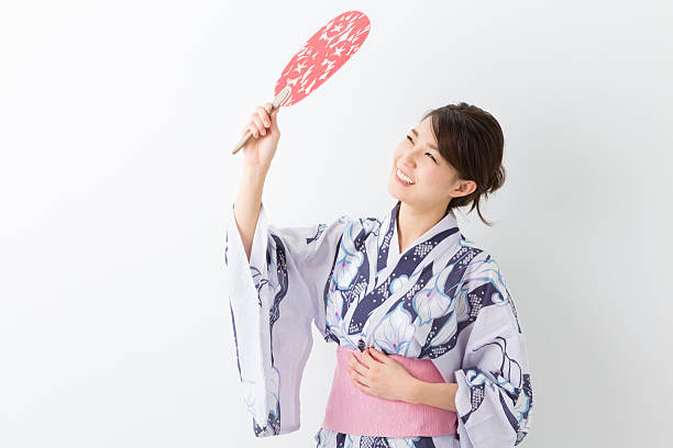 istock Woman wearing a kimono 620002232