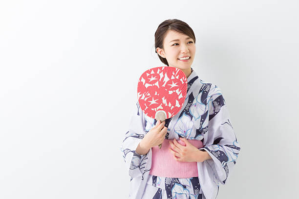 istock Woman wearing a kimono 620002306