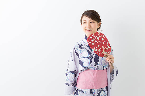 istock Woman wearing a kimono 620002418