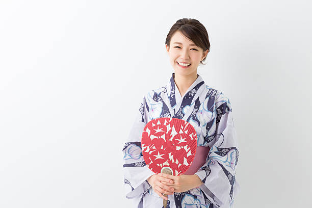 istock Woman wearing a kimono 620002448