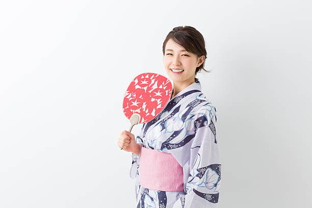 istock Woman wearing a kimono 620002512