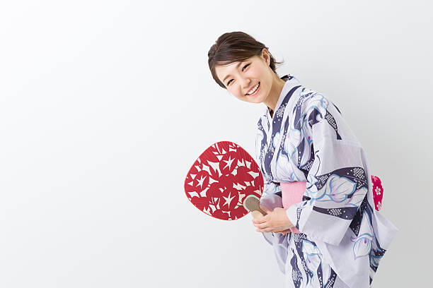 istock Woman wearing a kimono 620002526