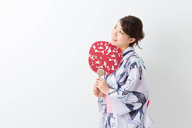 istock Woman wearing a kimono 620002550