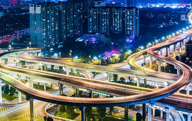 istock Aerial View of Chengdu overpass 620004984