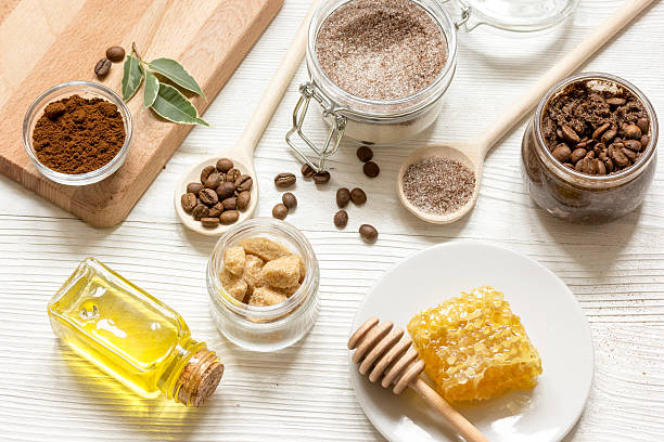 istock preparation scrub of ground coffee and honey top view 620005330