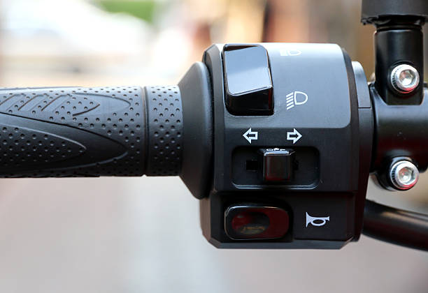 istock Switches for signals on a motorcycle 620005556