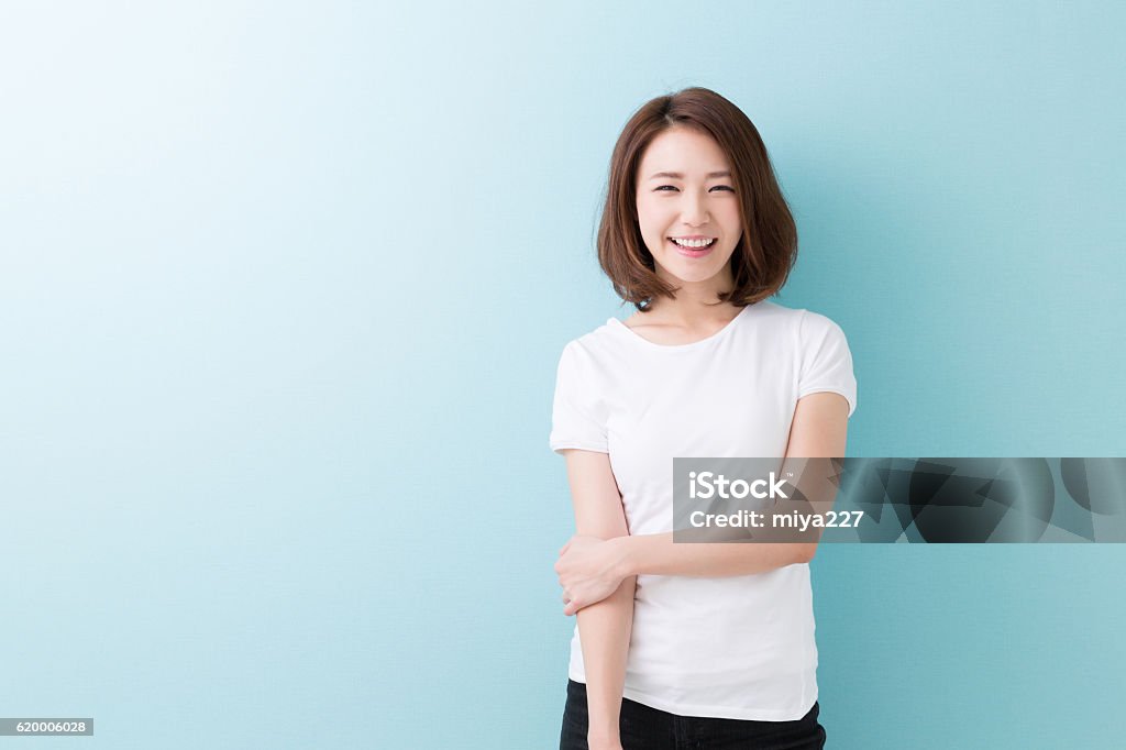 Portrait of a Japanese woman Women Stock Photo