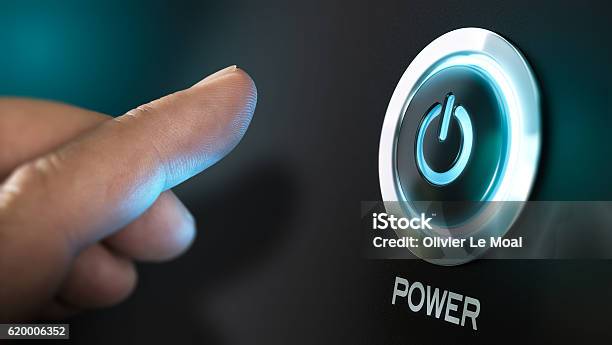 Get Started Stock Photo - Download Image Now - Turning On Or Off, Push Button, Start Button