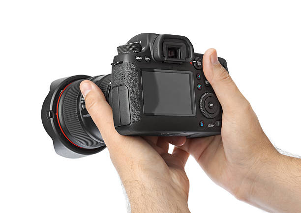 istock Photo camera in hand 620365386