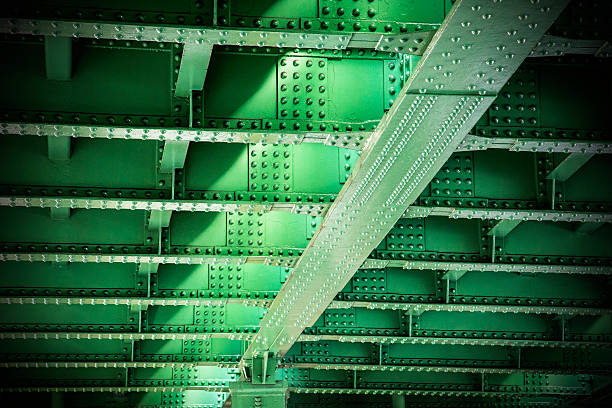 istock Iron bridge of steel 620366538