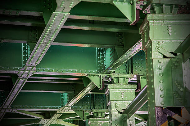 istock Iron bridge of steel 620367088