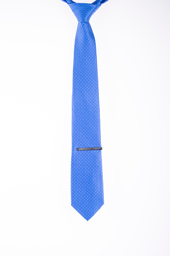 silk tie on a white background closeup