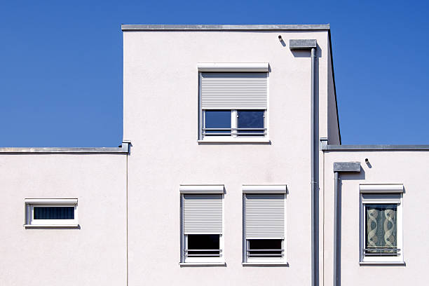 moderno plattenbau - plattenbau homes architectural detail architecture and buildings foto e immagini stock