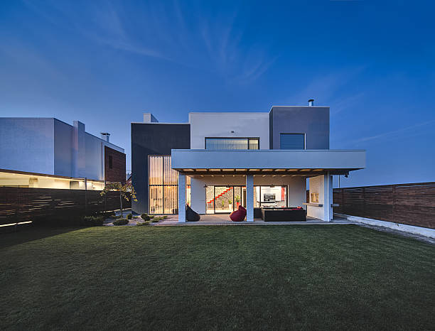 istock Luminous modern country house 620370616
