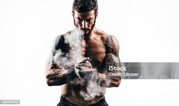Strength Stock Photo - Download Image Now - Cross Training, Men, Muscular Build