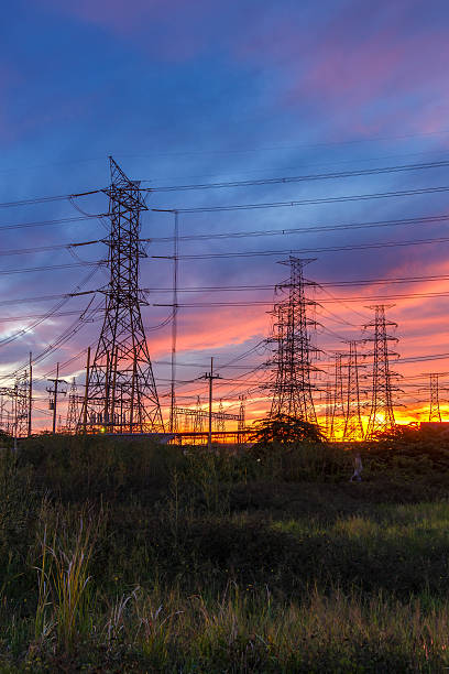 istock High voltage pole, Transmission line tower in Thailand 620377138