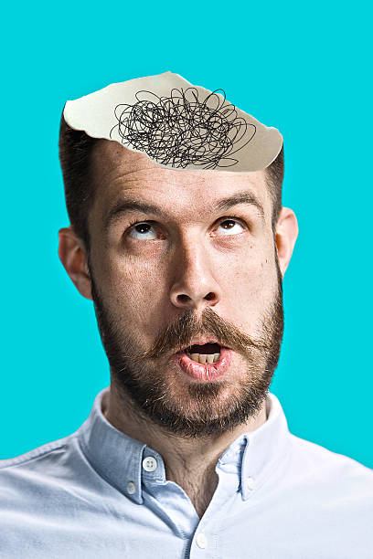 istock Conceptual image of a open minded man 620380188