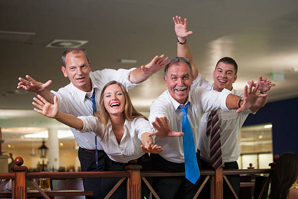 istock Team after a great job well done 620384126