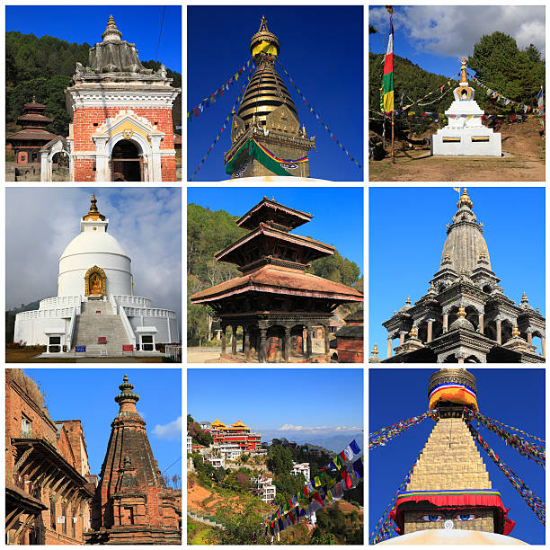 Impressions of Nepal, Collage of Travel Images