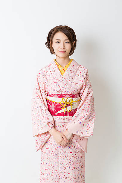 istock Woman wearing a kimono 620387412
