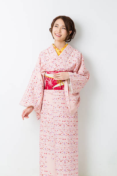 istock Woman wearing a kimono 620387528
