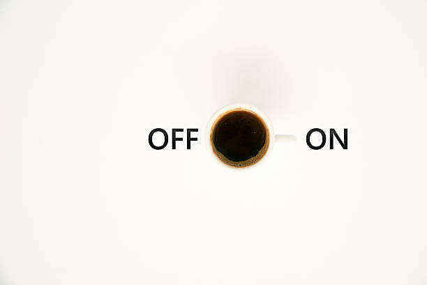 istock Top view of a cup of coffee, isolate on white 620387672