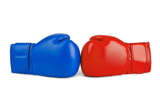 ボクシンググローブ  - boxing glove conflict rivalry fighting ストックフォトと画像