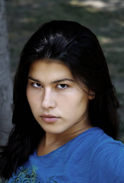 istock Portrait asian woman face 620392072