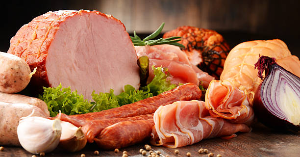 istock Meat products including ham and sausages 620393274