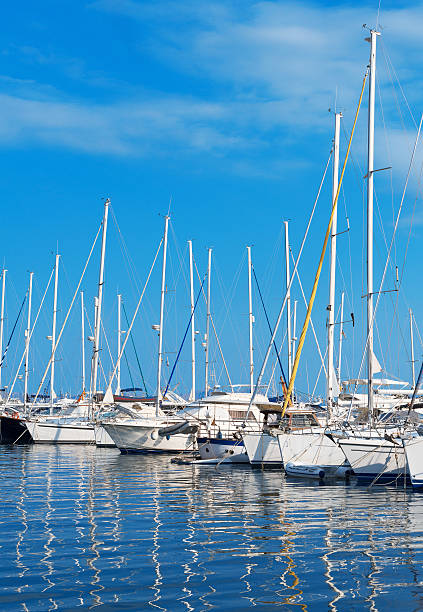 istock Many yachts and boats in the harbor. 620393644