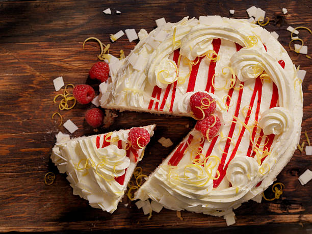 Triple Layered Lemon, Raspberry Cake