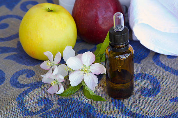 istock Dropper bottle of apple blossoms extract 620395694