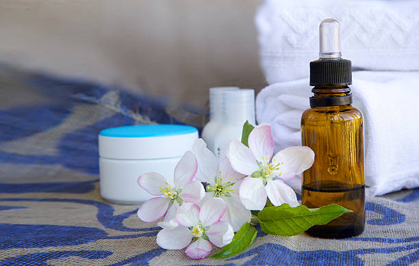 Dropper bottle of apple blossoms extract