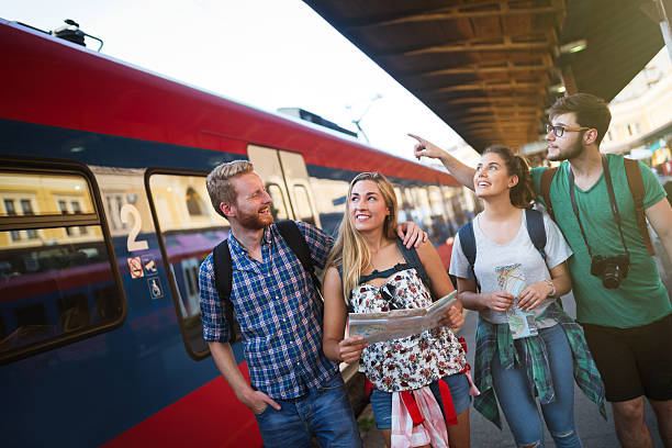 istock Traveling tourist friends exploring Europe 620395964