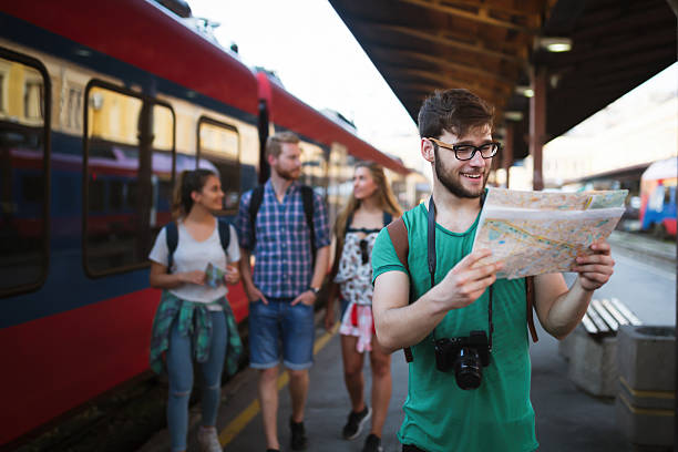 istock Traveling tourist friends exploring Europe 620399014