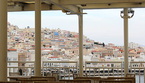 istock Arriving at Syros island in winter 620401902