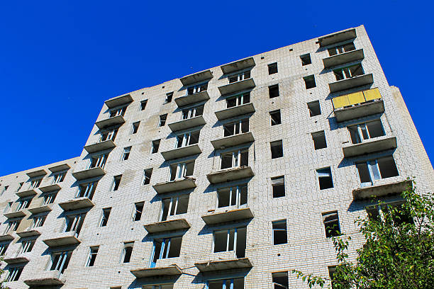 istock Abandoned multistory building in Ukraine 620407548