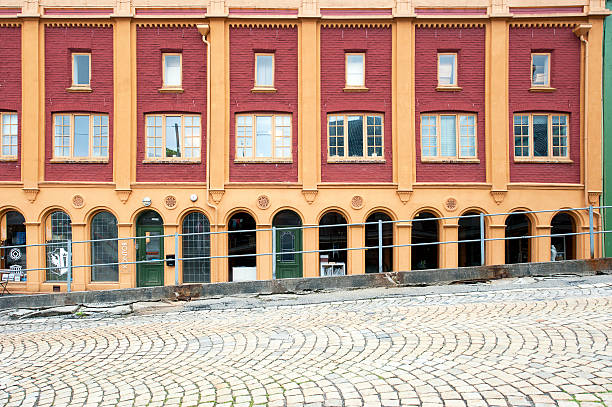 hanseatic museum, bryggen, bergen, norway - hanse imagens e fotografias de stock