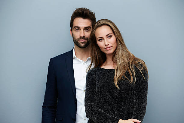 istock Stunning smartly dressed couple, portrait 620410046