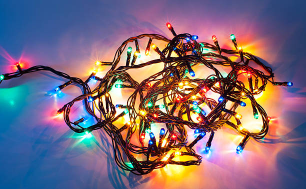 istock Colorful Christmas lights 620412858