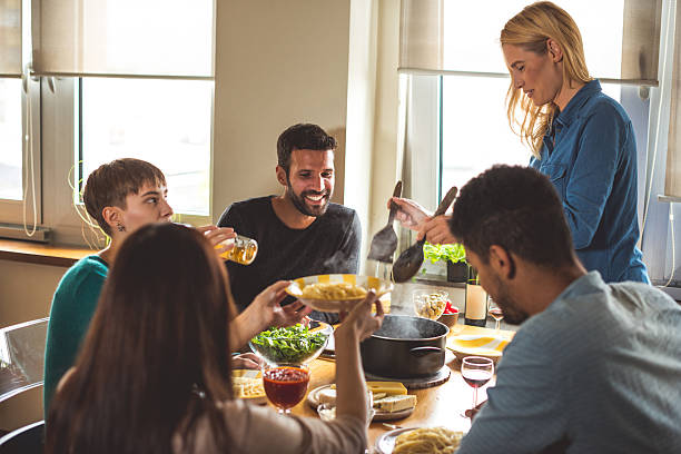 istock Serving food to the friends 620696542