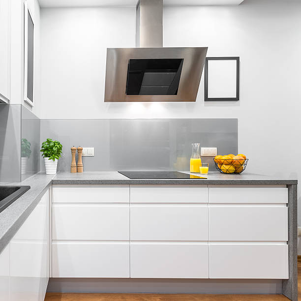 istock Kitchen with white furniture 620702022