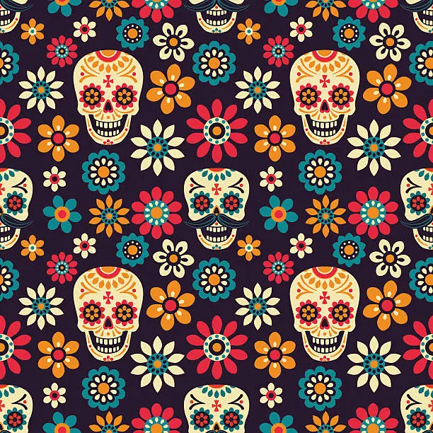 Vector illustration of Day of the Dead