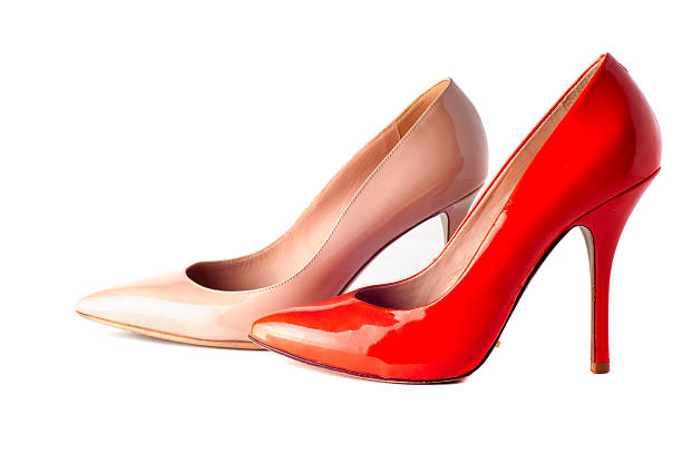 istock bright, multicolored female shoes on high heels 620710714