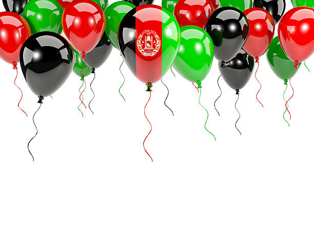 istock Flag of afghanistan on balloons 620718532