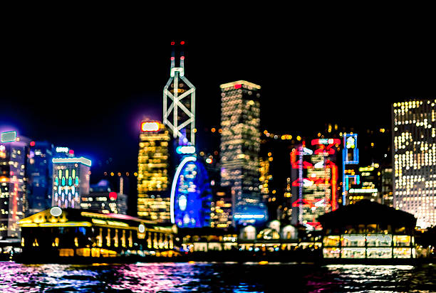 istock Abstract bokeh city light for background 620719820